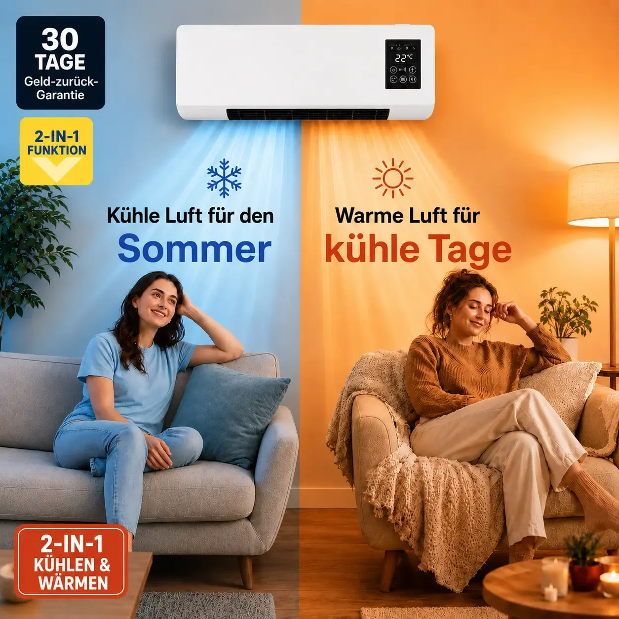Randaoma Klimaanlage — kühlt und wärmt